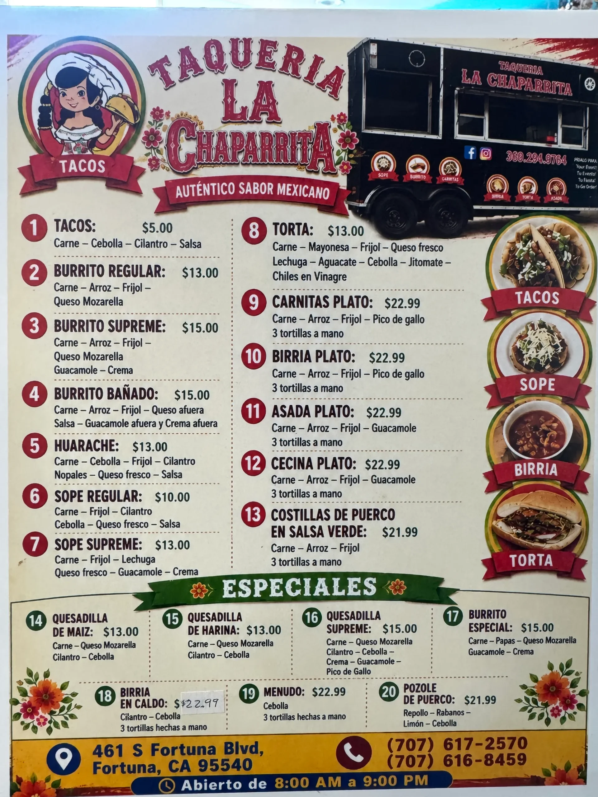 la-chaparrita-menu